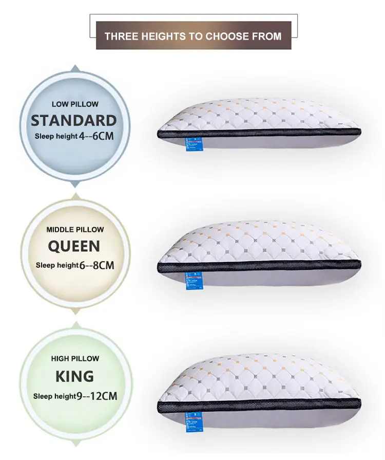 1000g 48*74 Hilton Pillow Double Line Custom High Quality And Soft