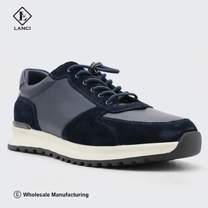 LANCI Oem Shoes Wholesale with Box Customize Men's Genuine Leather Shoes Mens Sneakers High Quality Custom Shoes Design