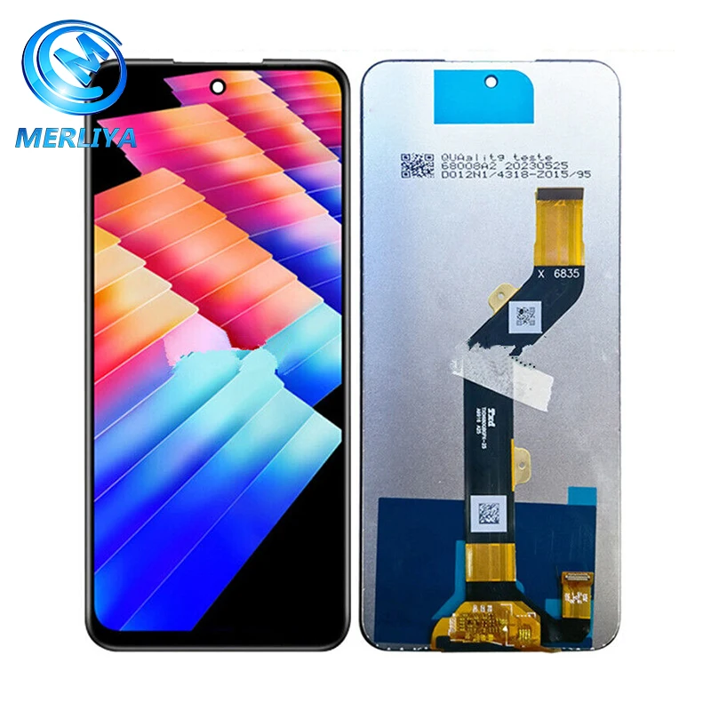 X6835 LCD del telefono mobile Per Infinix Hot 30 Play NFC parti di ricambio dello schermo Per Infinix X6835 X6835B Con cornice display 509 X6835 LCD del telefono mobile Per Infinix Hot 30 Play NFC parti di ricambio dello schermo Per Infinix X6835 X6835B Con cornice display 509