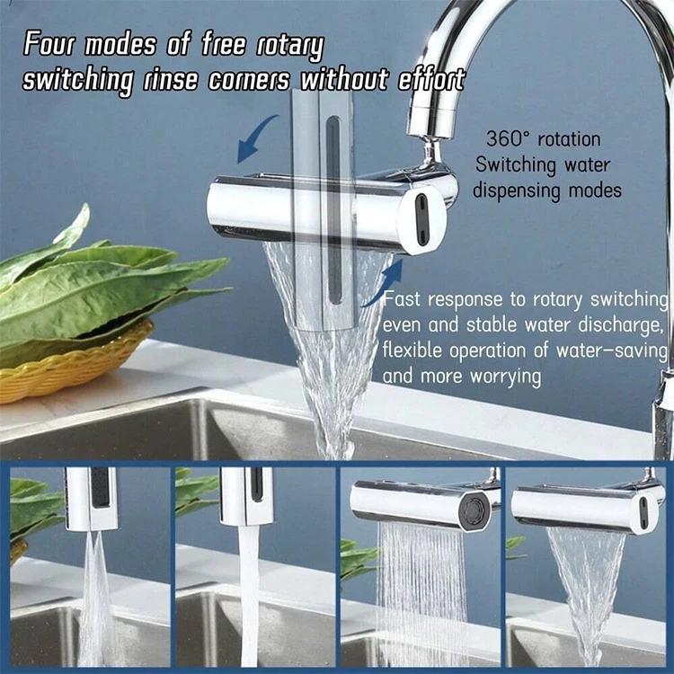 Multifunctional Faucet Adapter sink pre rinse wall mounted spring pull out kitchen tap.