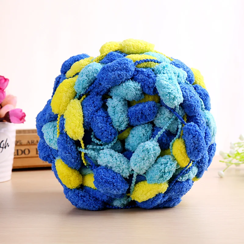 Charmkey Polyester Pompon Yarn Is a Popular Baby Yarn for Crocheting  Blanket - China Pompon Yarn and 100% Polyester Yarn price