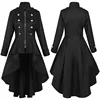 30830 zipper Trench coat black