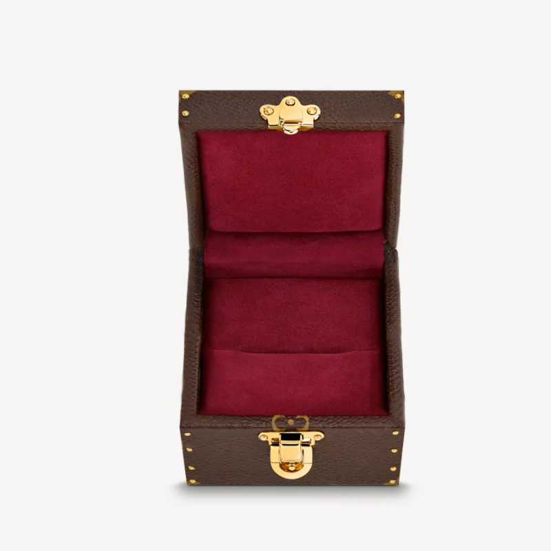 Custom Monogram Jewelry Suitcase Rings Necklaces Jewelry Travel Box Pu Leather Jewelry Box Buy