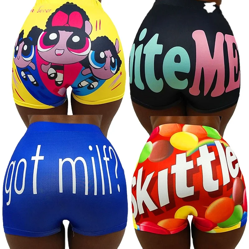 Women Shorts Gym Design Booty Yoga 