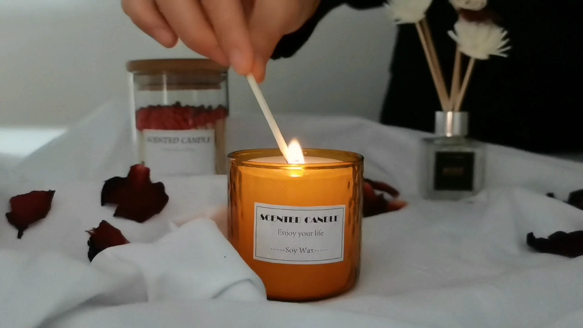 Handmade Clear Heat Resistant Empty Glass Candle Jars Candle Making ...