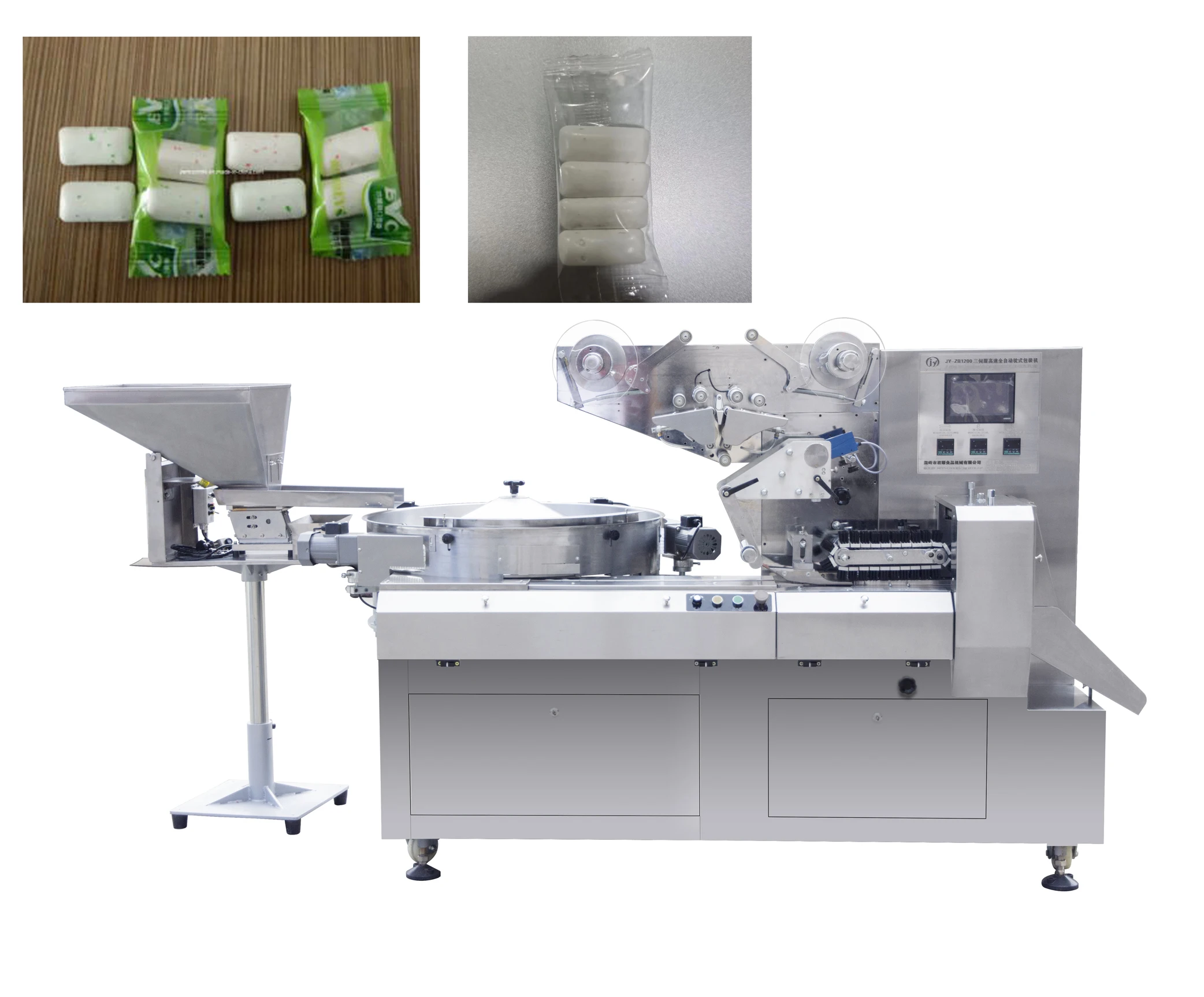 High Speed Multi-Pieces Candy Small Cookie Card Chewing Gum Horizontal Pillow Wrap Packaging Machine