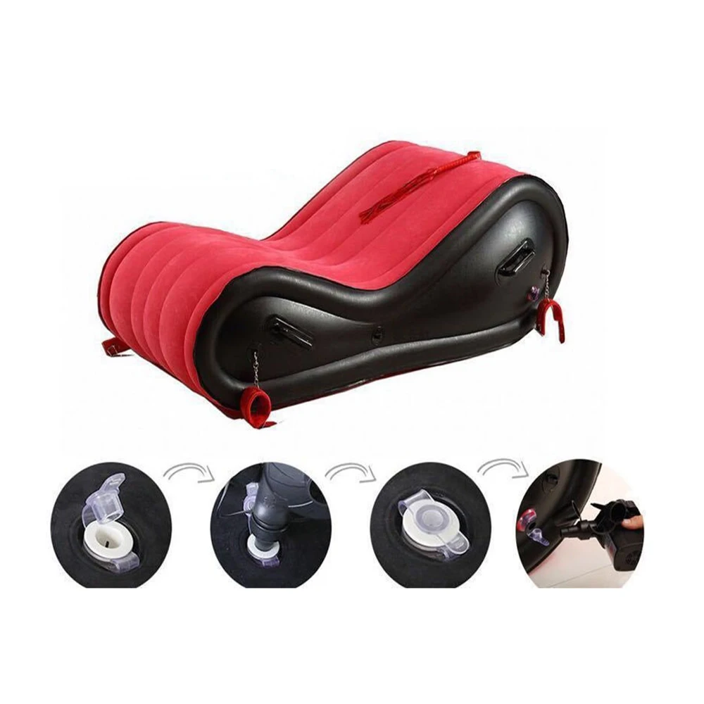 Modern Simplicity Blue and Red PVC Customized Inflatable Mattress Bed Inflatable  Sex Air Bed| Alibaba.com