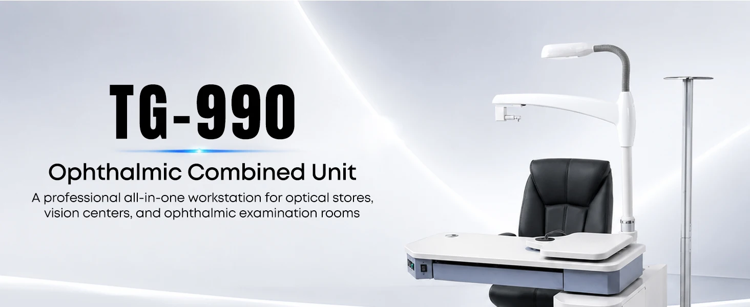 Ophthalmic Unit Chair and Stand TG-990 Professional Unidad Refraccion for Clinic and Hospital