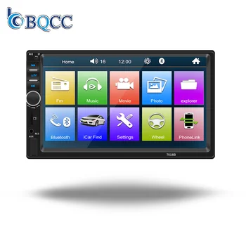 BQCC 2 Din 7 "Hd Universal Auto Radio Stereo Bluetooth Car Stereo Auto Audio Multimedia MP5 Touch Screen usb Tf Fm car radio