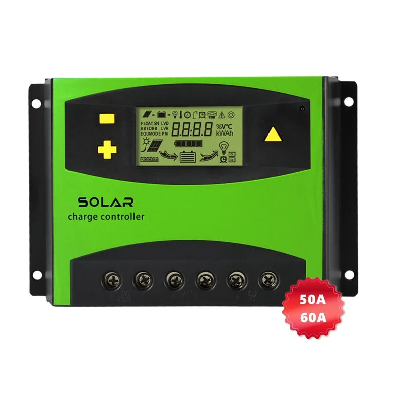 Solar controller fully automatic Battery Regulator PWM 12v 24v 48v 50a pwm solar charge controller