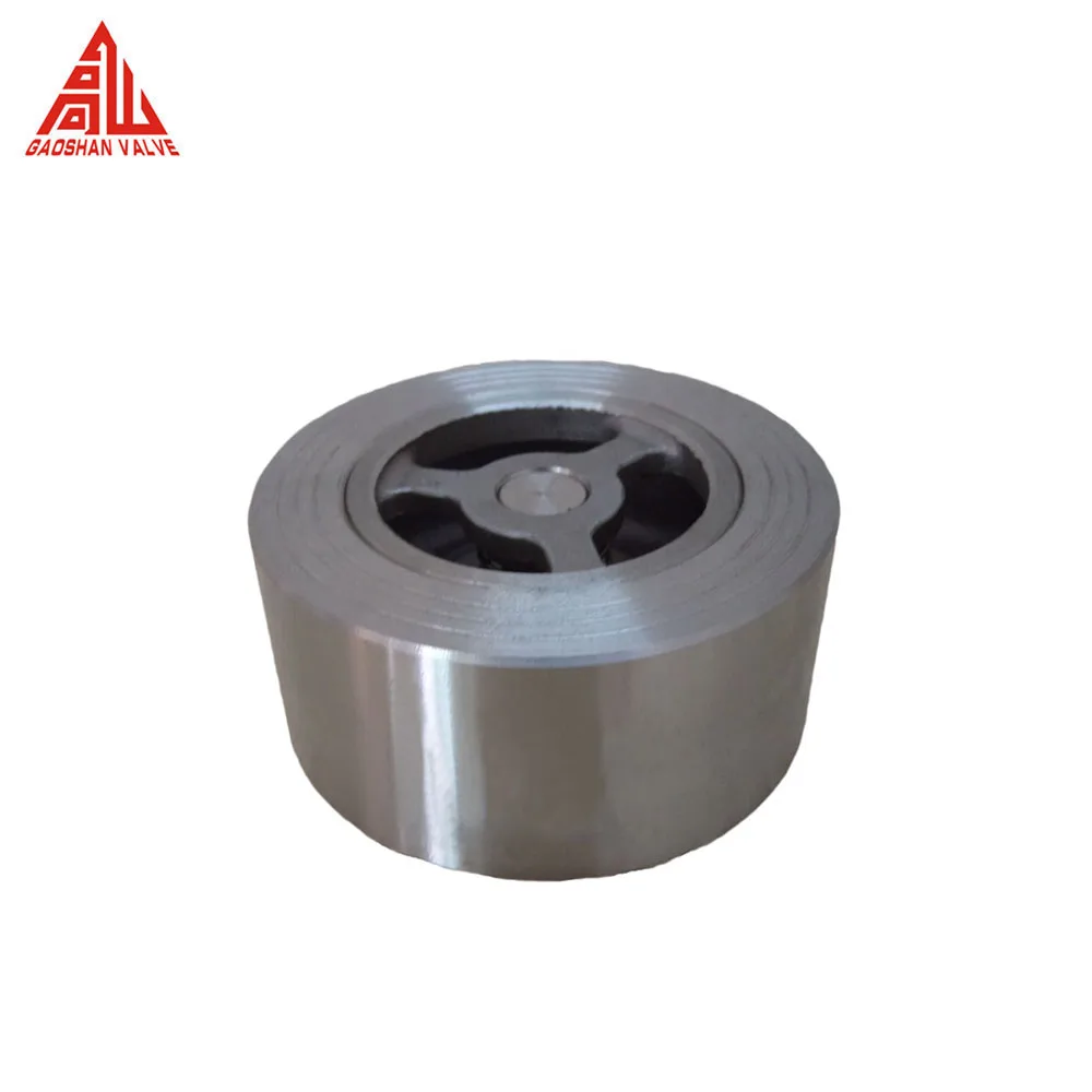 H71W Check Valve 2 Inch CF8 CF8M Stainless Steel Wafer Spring Check Valve