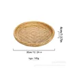 Plato Nido de Pájaro de Bambú [Poco Profundo] 30cm