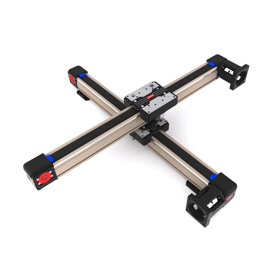 JUFENGJK 4545 High-speed Synchronous Timing Belt Driven Gantry Cartesian Coordinate Robot Linear Module for Cutting Dispensing