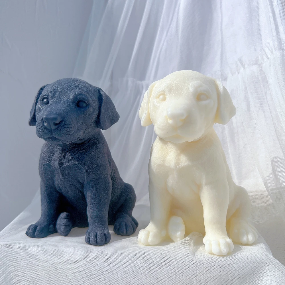 Dalmatian cetakan lilin anjing anak anjing cetakan silikon lilin kedelai  hewan anak anjing dekorasi rumah pecinta anjing