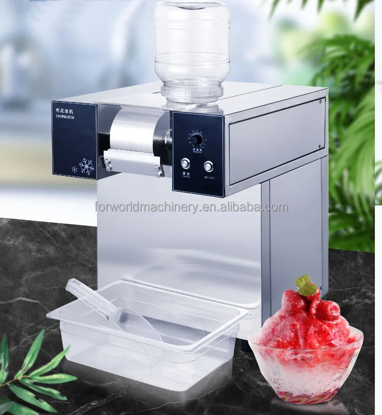 180kg/day Automatic Small Korean Bingsu Machine Snow Ice Maker Bingsu Ice  Crusher Snow Flake Ice Shaver Machine