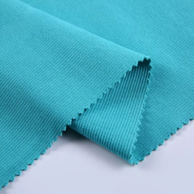 2x2 трикотажные ребра 35% хлопок 60% полиэстер % 5 спандекс ребра ткань для подола и манжеты