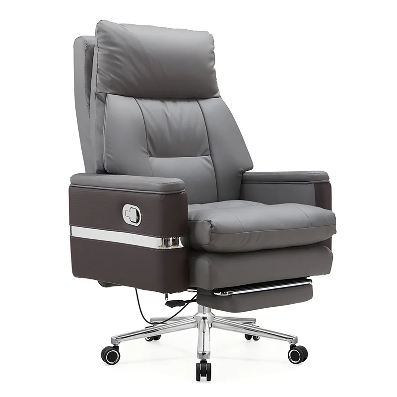 Office Ergonomic Computer Swivel Desk Chair Factory Customizable Modern Adjustable Luxury Manager Pu Rolling Reclining Chairs image 4
