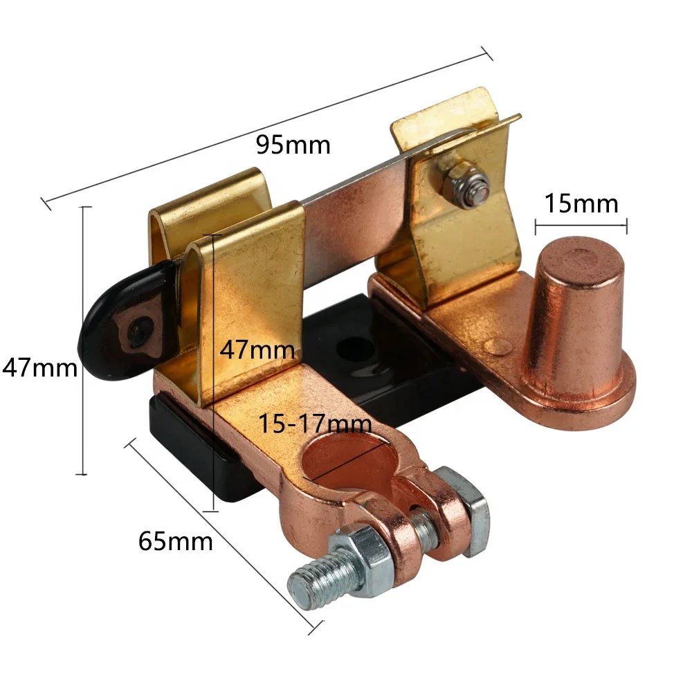 NiceCNC 12V-24V Disconnect Top Post Heavy Duty Car Knife Blade Battery Switch for Caravan Car Boat
