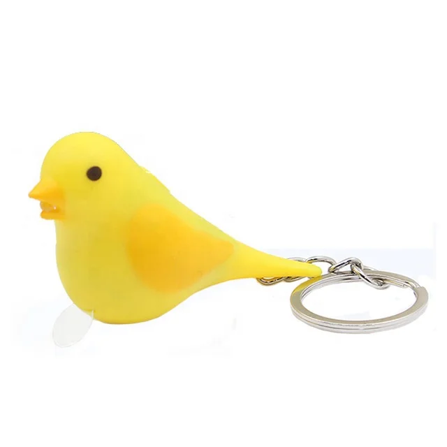 Promotional LED Keyring Mini Cute Bird Shape Flashlight Keychains