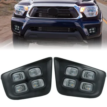 4x4 Offroad Accessories parts fog  lamp LED Black ABS Fog Lights with cover For Toyota Tacoma 2012-2015