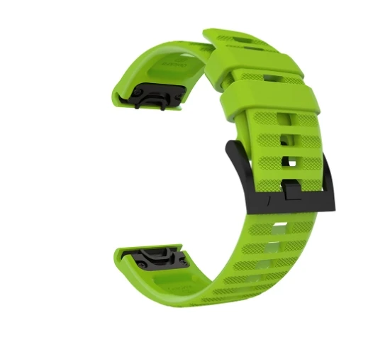 INF Cinturino Sportivo Nylon per Garmin Fenix 8/7X Nero Rosso - 22mm
