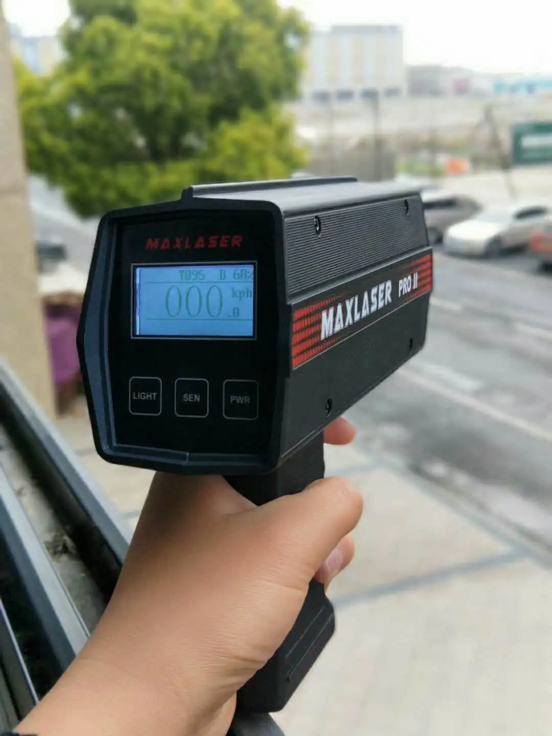 Sh1 Durable Handheld Speedometer For Carrying Speed Sign Speed Radar