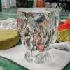 Pierre de cristal platine transparente - 285300430h - Hauteur d'assise 430