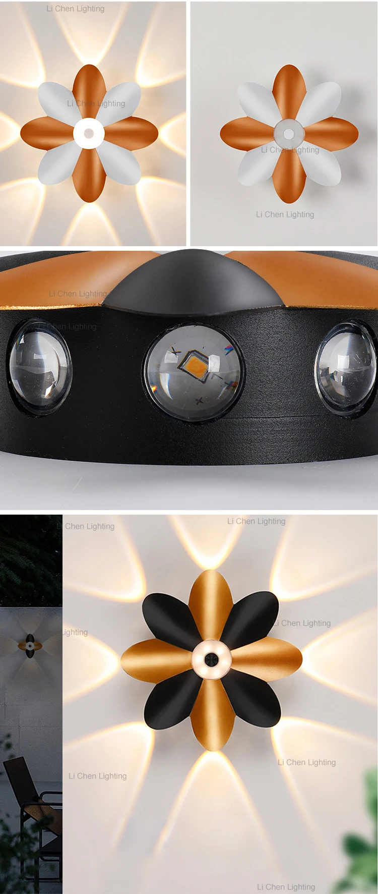 bd26 unique style ip65 waterproof living room lighting outdoor aluminum modern led wall lamp -3