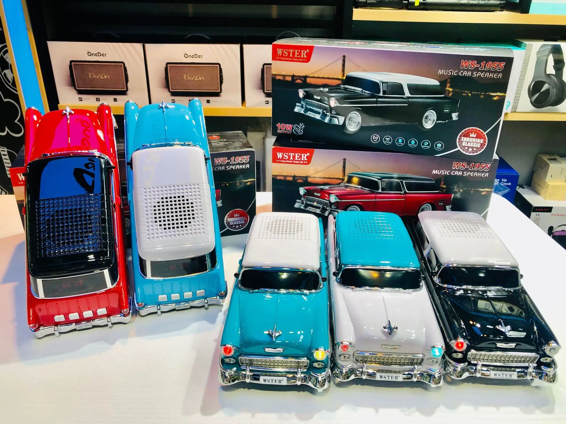 1500mah Classical Vintage Car Design Ws1955 Wireless Desktop Party Bt