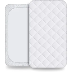 Breathable Removable Mattress Cover Waterproof Layer Standard Crib Size Mattress Protector for Baby Toddler Beds