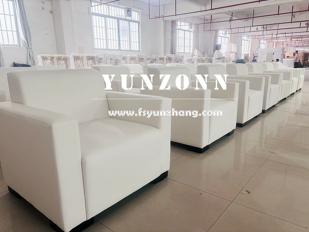 Modern Single-Seater Leather Lounge Sofa with Compact Size (820*750*760mm) Durable PU Leather for Hotel Reception