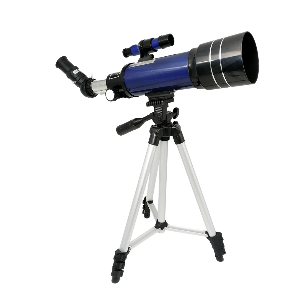 Télescope Astronomique Réfracteur 70 Mm Ouverture / 400 Mm Focale - Pour Débutants, Avec Trépied Et Adaptateur Téléphone - 2