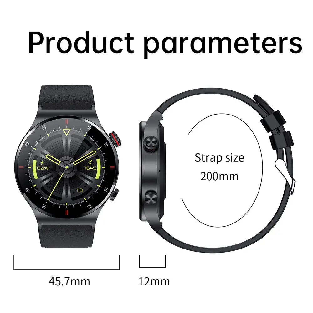 Sport Ip67 Reloj Smartwatch Touch Screen Hombre Mujer Qw33 Smart Watch with Calling Function 2024 Good Quality Watches for Men
