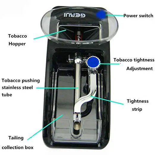 electric cigarette tubing machine Electric Cigarette Rolling Machine Automatic Cigarette Tobacco Maker  Portable Tobacco Injector Maker Roller