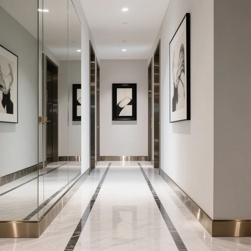 Corridor decorative strips