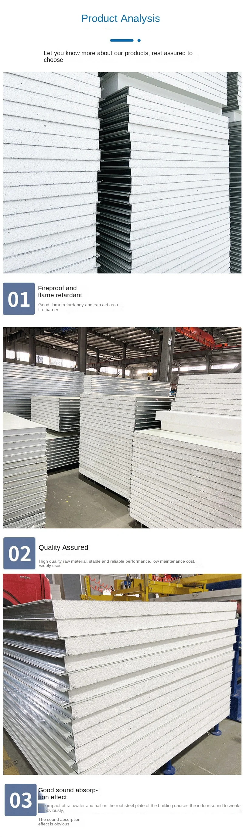 100mm Roof And Wall Eps Sandwich Panel From China Manufacturer Exporter ...