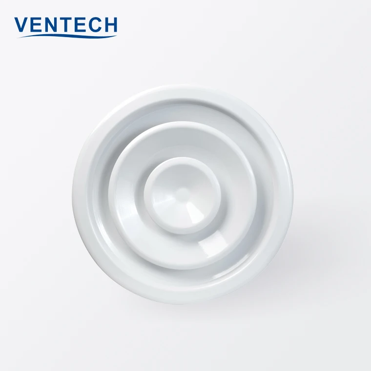 Hvac System Round Ceiling Diffusers With Damper Aluminum Circular Round Air Diffuser