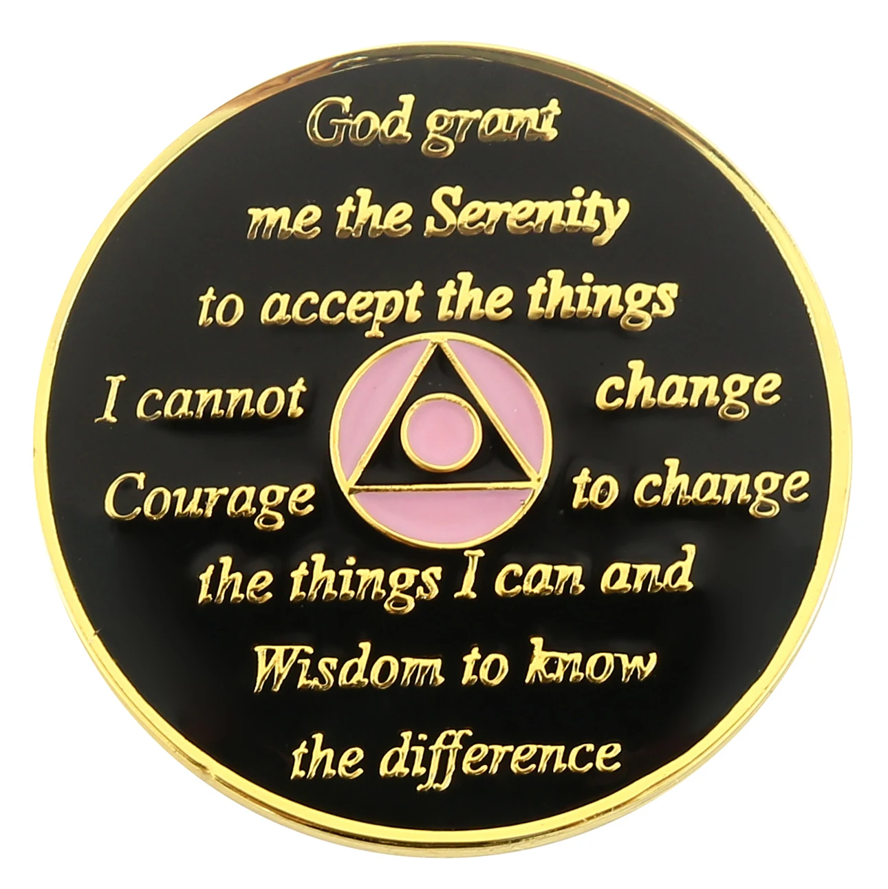 High Quality Bulk Cheap Custom Metal Gold AA Coin 1 Year 5 Year Recovery Sobriety Souvenir Coin