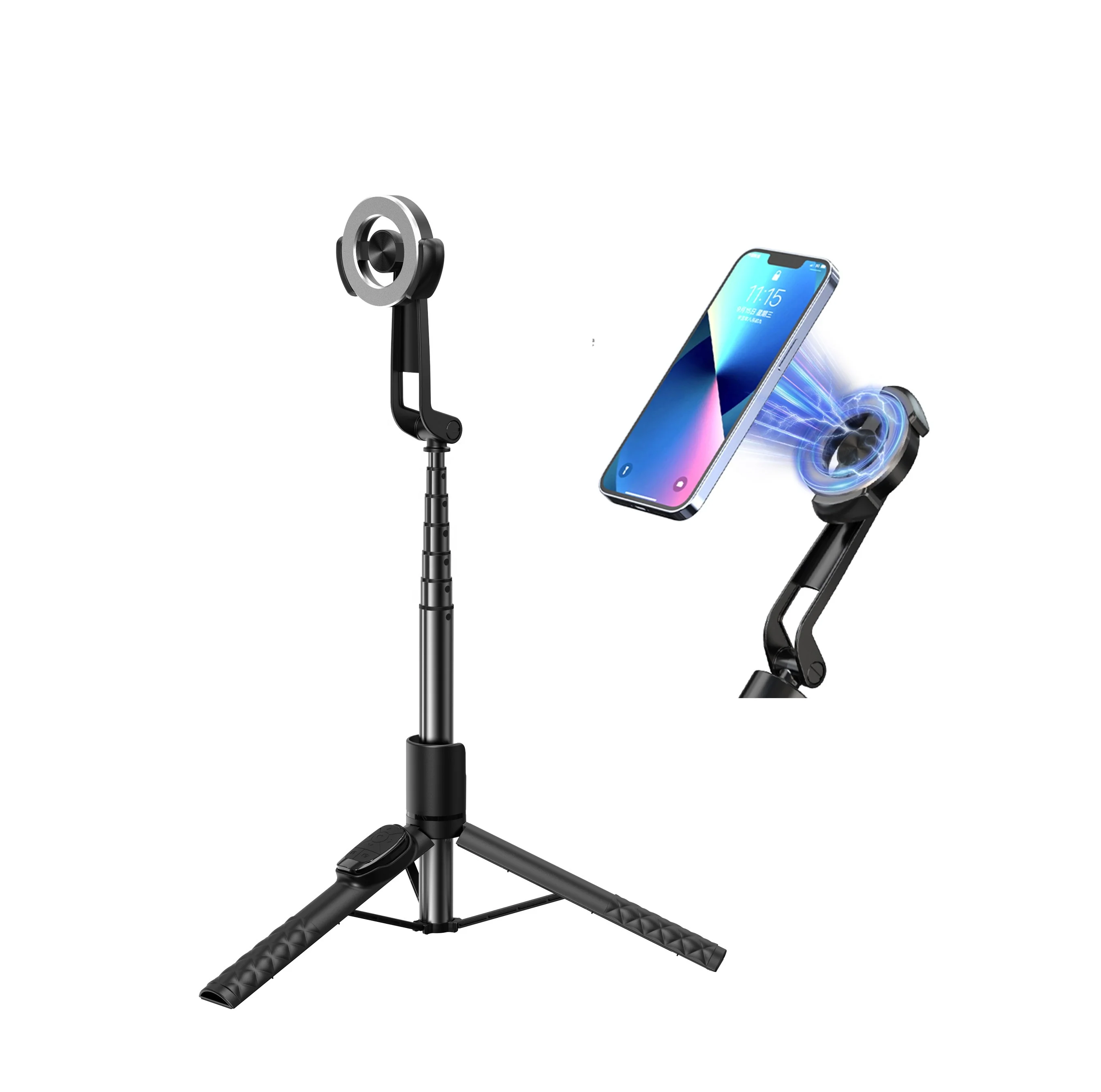 Magnetic Mobile Photography Bracket Phone Tripod with Magnetic