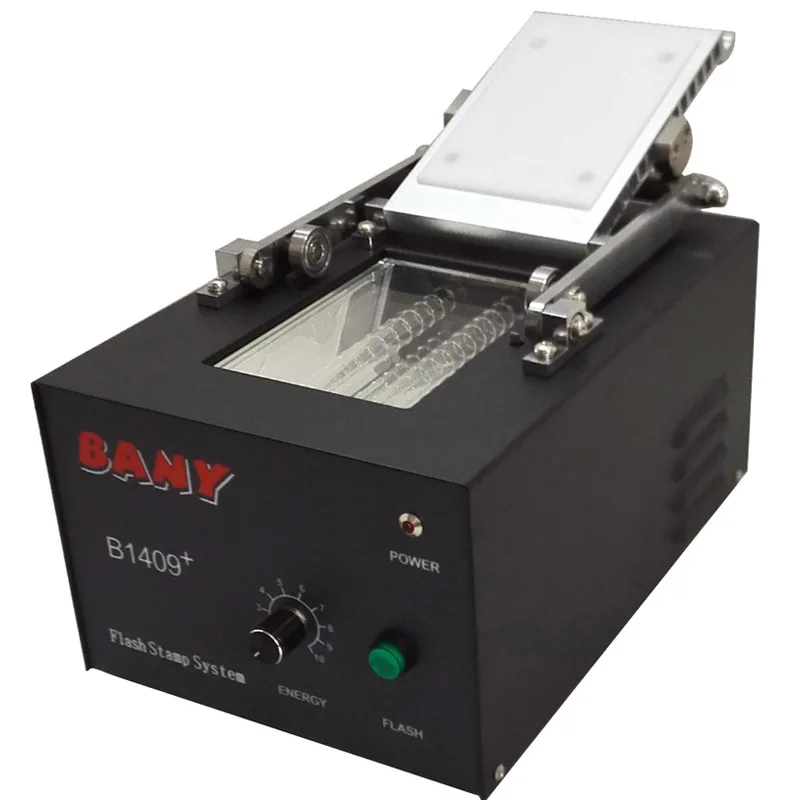 Automatic 2 Lamp Large Area Exposure Photosensitive Self Inking Fast Seal Stamp Making Flash Stamp Machine Maker