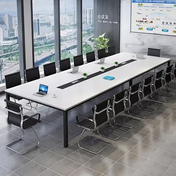 Modern Office Furniture Rectangular Conference Table Conference Chair for Meeting Training Rooms Business-friendly Combination