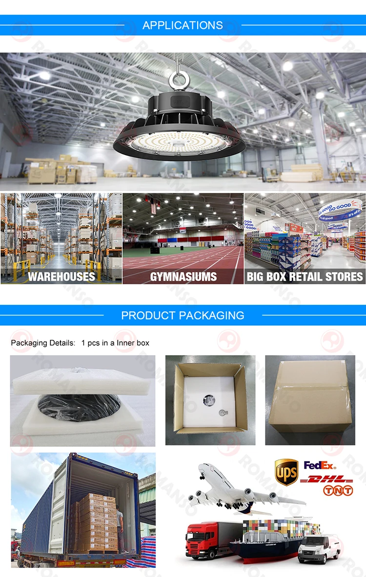 Stock In Usa Canada Ip65 High Bay Light Multiple Power Cct Selection