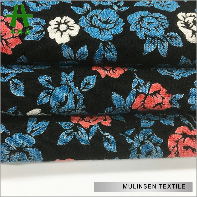 Mulinsen текстиль Профессиональный вискоза Джерси вихревой разгрузки принт искусственный шелк ткань