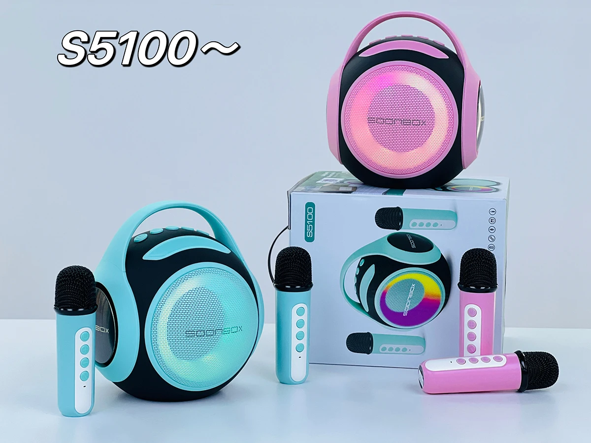 High Quality S5100 Soundbar IPX5 Waterproof Portable Microphone Sound Box Karaoke Wireless Speaker Dj Speakers