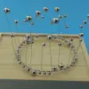 Argento metallizzato erba marina perlata