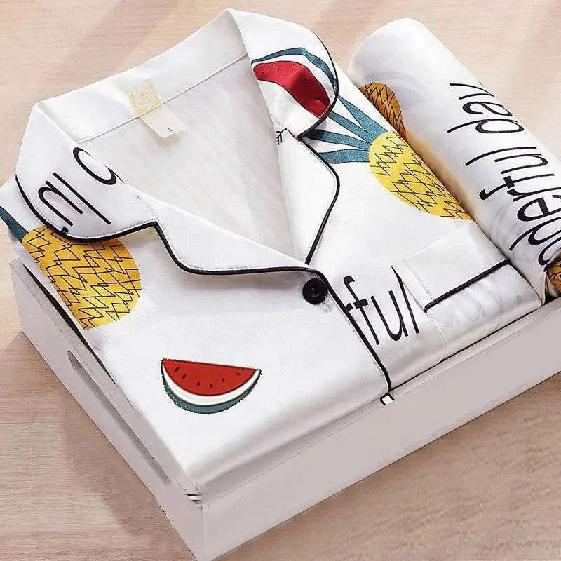 Ночные платья для девочек, одежда для сна из двух предметов, оптовая продажа, пижамный комплект, атласные шелковые пижамы, дизайнерские пижамы, короткая Пижама для женщин