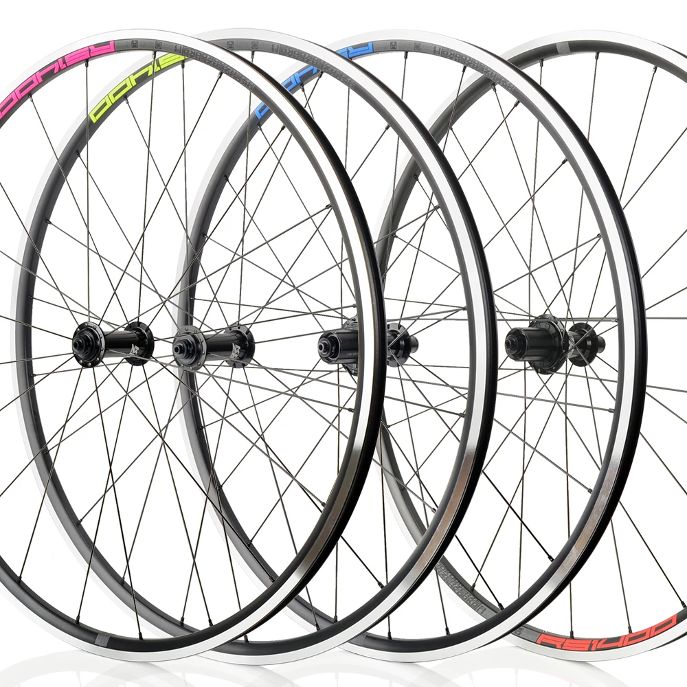 Koozer RS1400 700C Road Bike Wheelset - Aluminum Alloy, 24 Spokes