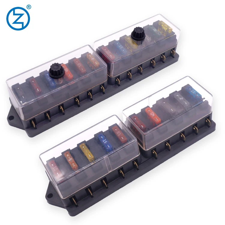 Automotive Fuse Holder Blade Fuse Block Multi Way Terminal Fuse Block with LED