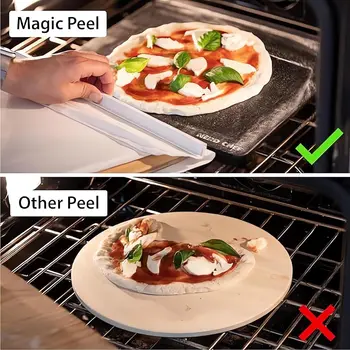 Sliding Pizza Peel - Pala Pizza Scorrevole,The Pizza Peel That Transfers  Pizza Perfectl，Non Stick Pizza Peel, Pizza Paddle with Handle, Pizza  Spatula