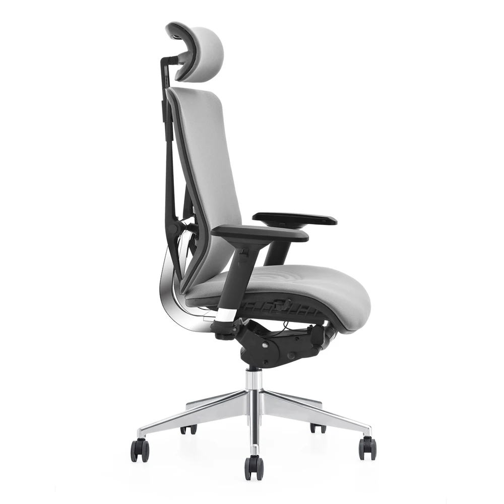 Elegant Modern Design Office Chair With Comfortable Ergonomic Seating Adjustable Headrest Swivel Feature Office Furniture